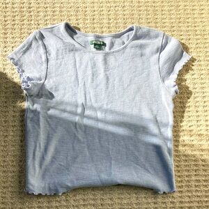 Wild Fable crop top with frilly sleeves